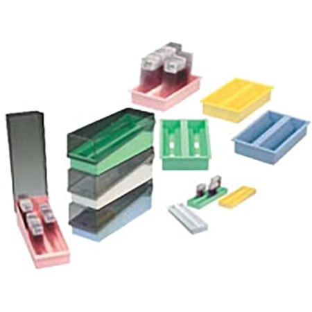 Simport Scientific Slidefile Storage System 100 Positions, Yellow 10 Pc/cs