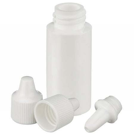 DWK - white ldpe dropping bottle with tip and cap