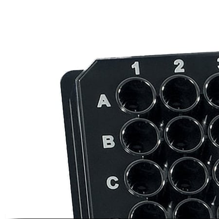 BrandTech Scientific 1536 Well Plate, black, pureGrade, F-Bottom, Pack Of 50 - BRANDplates