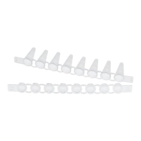Eppendorf 0.1 mL PCR tube and flat cap strips, (10x12 strips each) RNase, DNase, Pyrogen FREE.