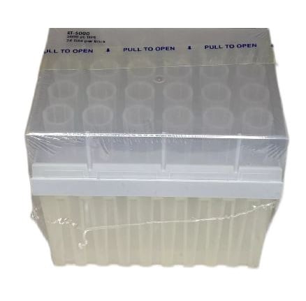 Rainin Removable cover racked tips for LTS pipettes. 192 tips in 8 racks. 5000 µL