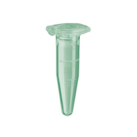 Eppendorf 1.5mL Safe-Lock Microcentrifuge Tube, Non-Sterile Eppendorf Quality, Green, 500 per Case