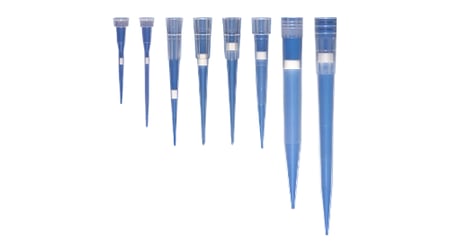 Nichiryo 10 µL universal elongated pipette tip, clear, 96 tips/rack, 10 racks/pack
