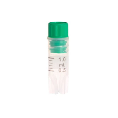 CELLTREAT - 1mL CF Cryogenic Vial, Internal Thread, Self-Standing, Sterile - 229913