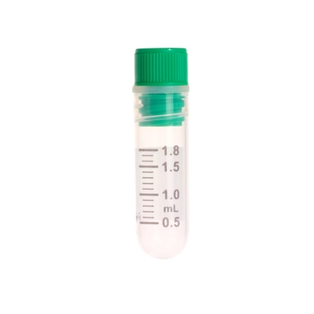 CELLTREAT - 1.8mL CF Cryogenic Vial, Internal Thread, Round-Bottom - 229914