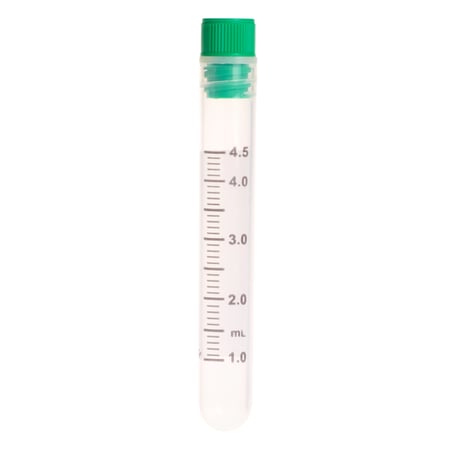 CELLTREAT - Freeze Cryogenic Vial, Internal Thread, Round-Bottom, 4.5mL - 229918