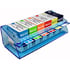 Heathrow Scientific Tough-Tags station, translucent blue, 280 x 120 x 89 mm