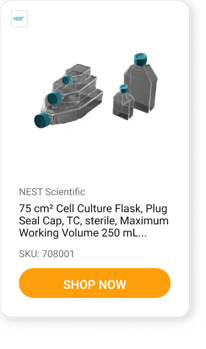 75cm2 Cell Culture Flask, Plug Seal Cap, TC, sterile, Maximum Working Volume 250 mL...