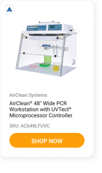 AirClean® 48_ Wide PCR Workstation with UVTect® Microprocessor Controller