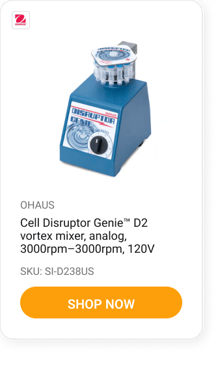 Cell Disruptor GenieTM D2 vortex mixer, analog, 3000rpm–3000rpm, 120V