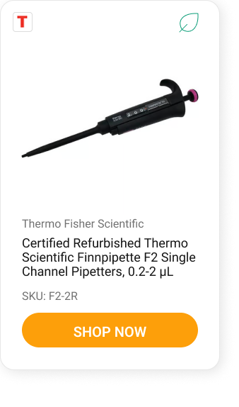Certified Refurbished Thermo Scientific Finnpipette F2 Single Channel Pipetters, 0.2-2 μL