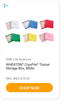 DWK Life Sciences WHEATON® CryoFile® Tissue Storage Box, White