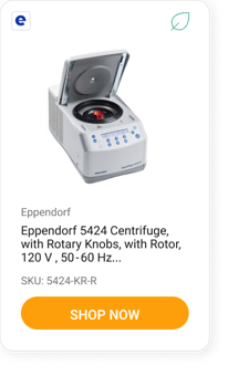 Eppendorf 5424 Centrifuge, with Rotary Knobs, with Rotor, 120 V , 50 - 60 Hz (Certified Refurbished)