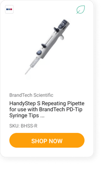 HandyStep S Repeating Pipette for use with BrandTech PD-Tip Syringe Tips (CERTIFIED REFURBISHED)