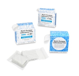 HyperStretch™ is a colorless plastic / paraffin film that molds to almost any surface. It seals and adheres to an endless list of lab vessels and containers including test tubes, centrifuge tubes, petri dishes, flasks, bottles and beakers. HyperStretch™ Sealing Film is an invaluable laboratory tool.