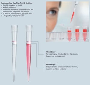 features of ep dualfilter tips sealmax