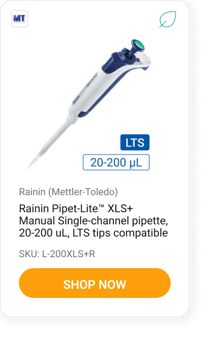 Rainin Pipet-LiteTM XLS+ Manual Single-channel pipette, 20-200 uL, LTS tips compatible (Certified Refurbished)-1
