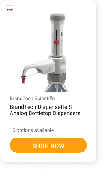 BrandTech Dispensette S Analog Bottletop Dispensers BrandTech Dispensette S Analog Bottletop Dispensers