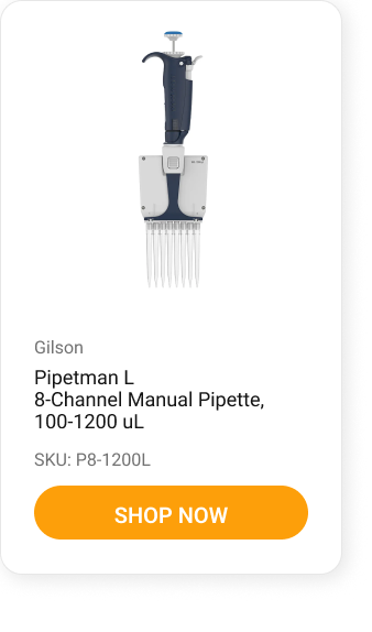 Pipetman L 8-Channel Manual Pipette, 100-1200 uL-1 Pipetman L 8-Channel Manual Pipette, 100-1200 uL-1