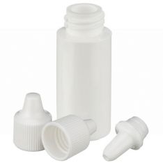 DWK - white ldpe dropping bottle with tip and cap