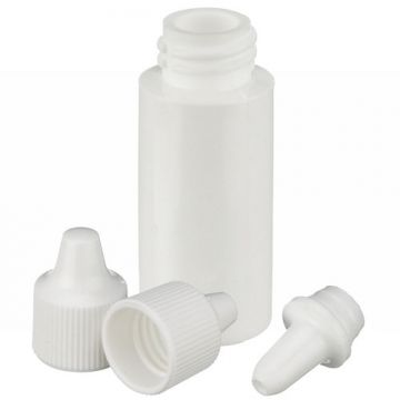 DWK - white ldpe dropping bottle with tip and cap
