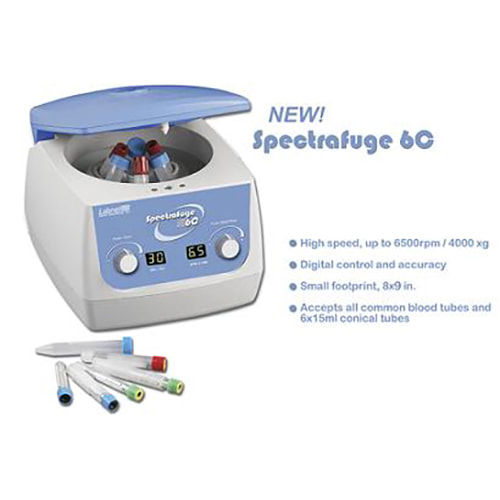 Labnet Spectrafuge 6c Compact Centrifuge With 6x 10/15 mL Rotor