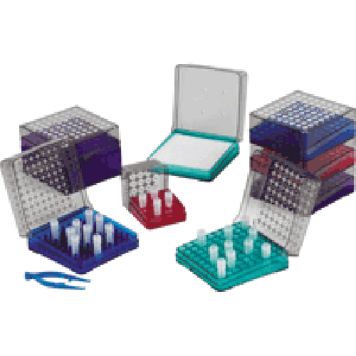 Heathrow - arctic squares polycarbonate cryostorage boxes