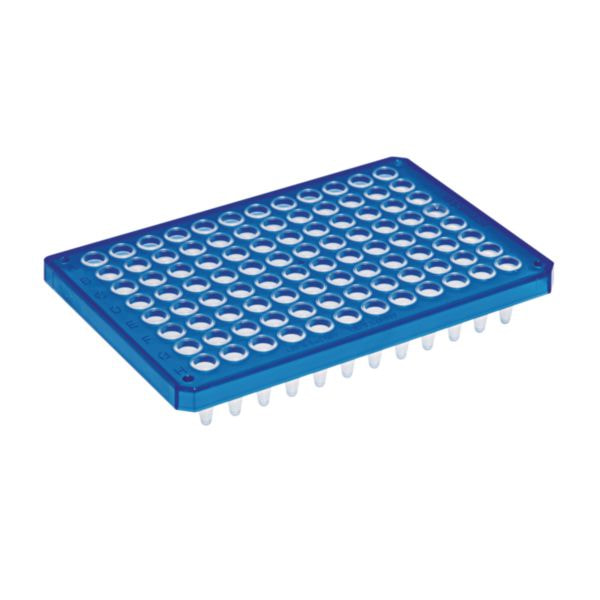 Eppendorf Twin.tec Microbiology PCR Plate 96, Semi-skirted, Blue, Individually Blistered, 10 Pieces