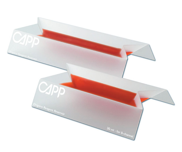 CAPP Origami 30 mL Reservoir (8 And 16 Channel Pipettes), 10 bags of 5, 50 total, Sterile