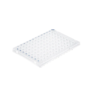 BrandTech Scientific 96 well PCR plate, PP, Half Skirt, 10 bags of 5 plates - PCR
