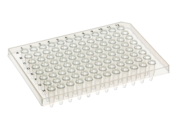 96-well PCR Plate - Clear - Semi Skirt
