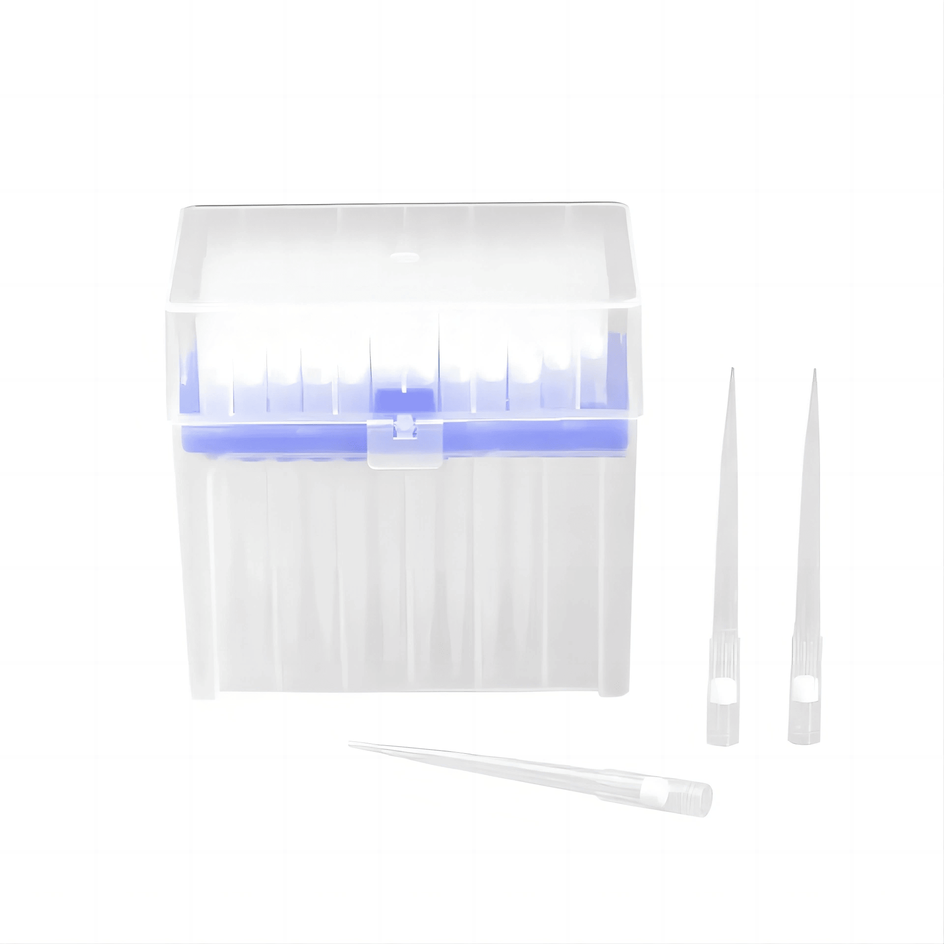 Labnet BioFree 1000uL pipette tips, clear, 100 tips/rack, 10 racks/pack, 5 packs/case