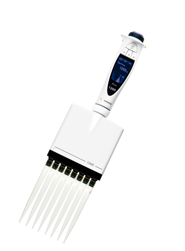 Sartorius BC8-1200R 8-Channel Pipette, 50–1200 µL