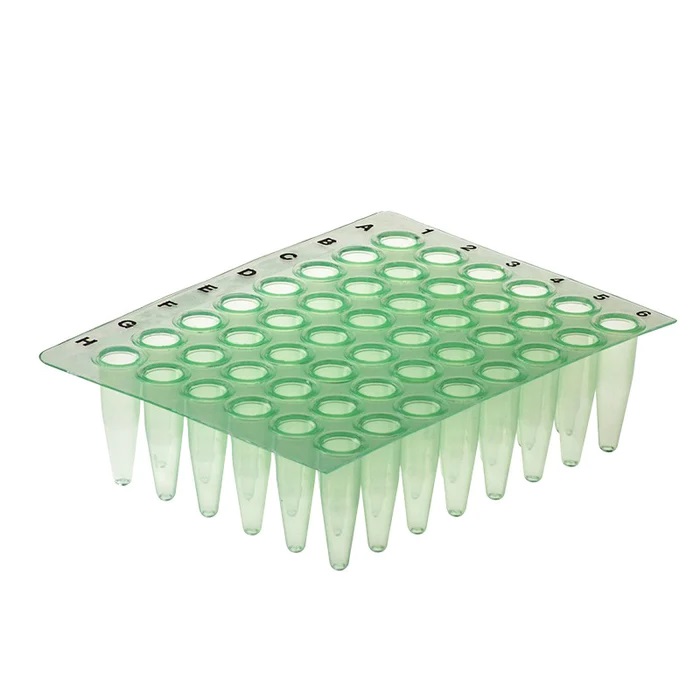 Simport Scientific Thin Wall PCR Plates, Polypropylene, Green, 50/Cs