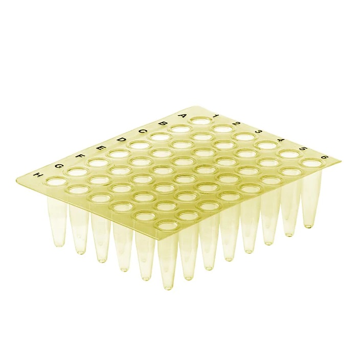 Simport Scientific Thin Wall PCR Plates, Polypropylene, Yellow, 50/Cs