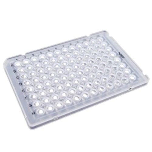 0.1ml 96-Well Semi-Skirt PCR Plates - 50 Plates Per Box, Low Profile Design