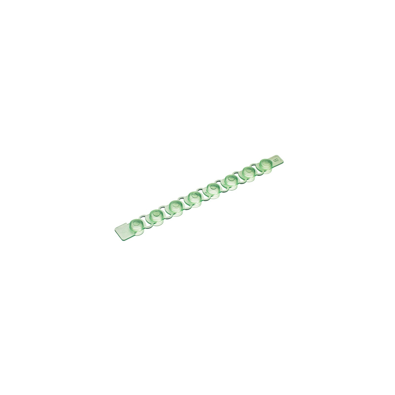 Simport Scientific T321 Amplitube, Domed Cap, Green Color, 125/Pk