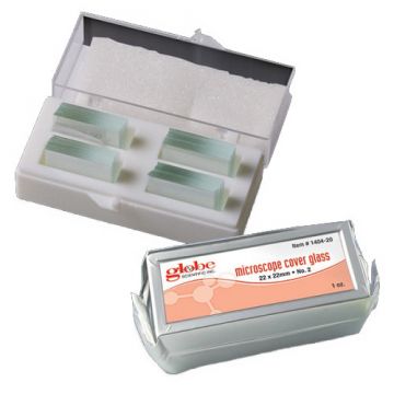 Globe Scientific -glass covers for microscope slides from Globe -